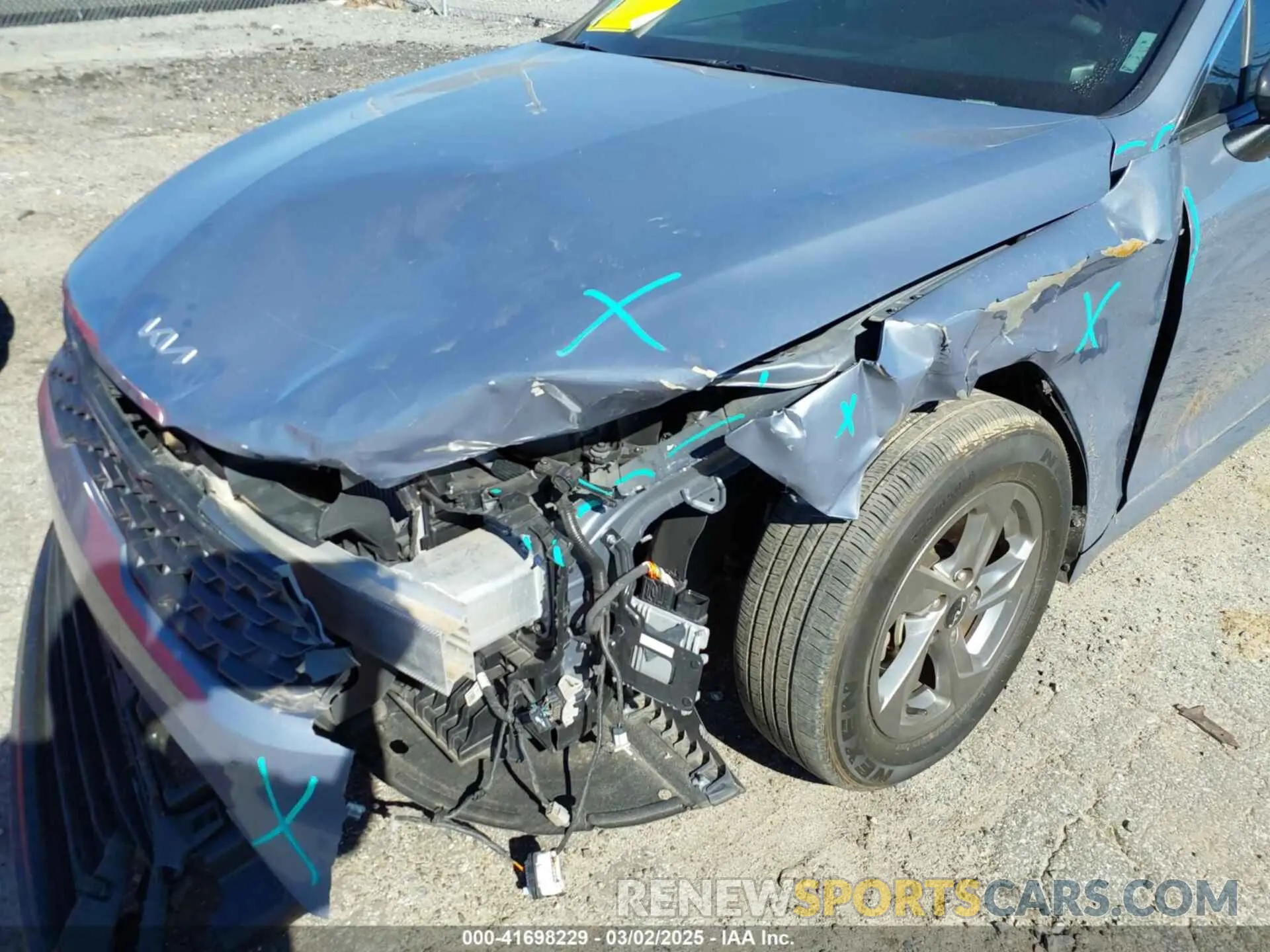 6 fotografías del automóvil dañado 5XXG14J20NG088279 KIA K5 2022