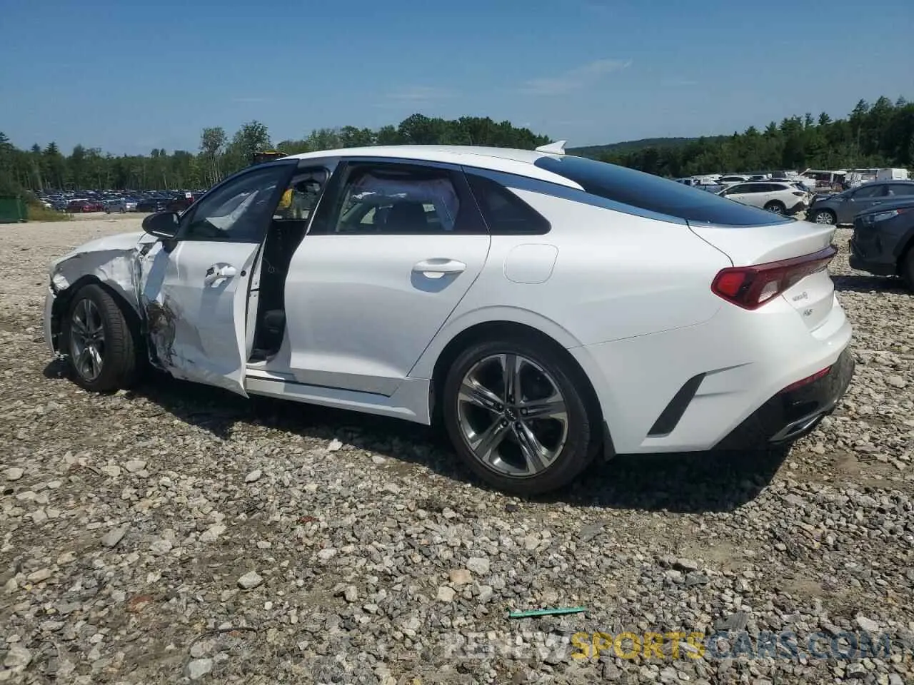 2 fotografías del automóvil dañado 5XXG14J20NG132636 KIA K5 2022