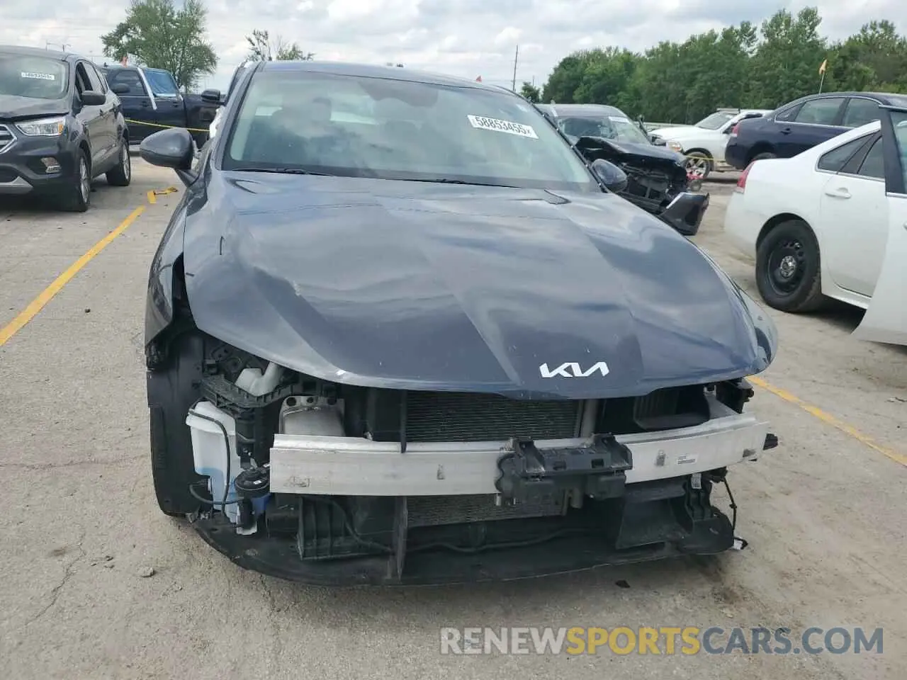 5 fotografías del automóvil dañado 5XXG14J22NG105325 KIA K5 2022