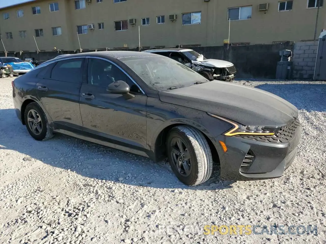 4 fotografías del automóvil dañado 5XXG14J23NG117130 KIA K5 2022