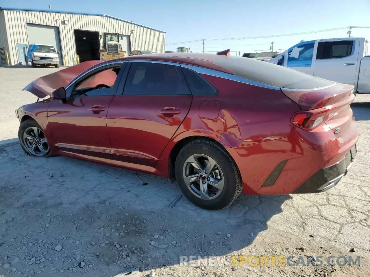 2 fotografías del automóvil dañado 5XXG14J24NG136060 KIA K5 2022