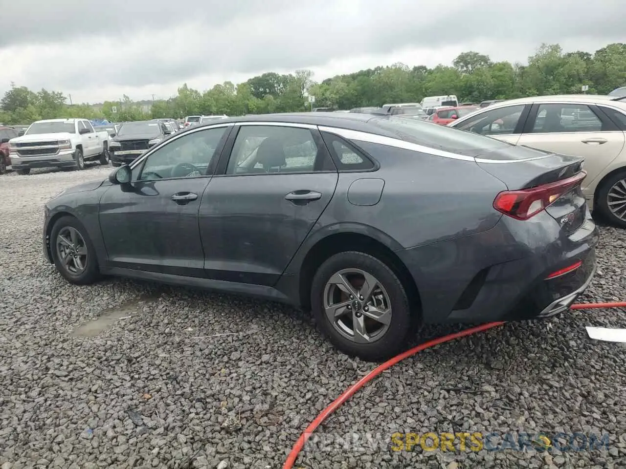 2 fotografías del automóvil dañado 5XXG14J24NG144465 KIA K5 2022