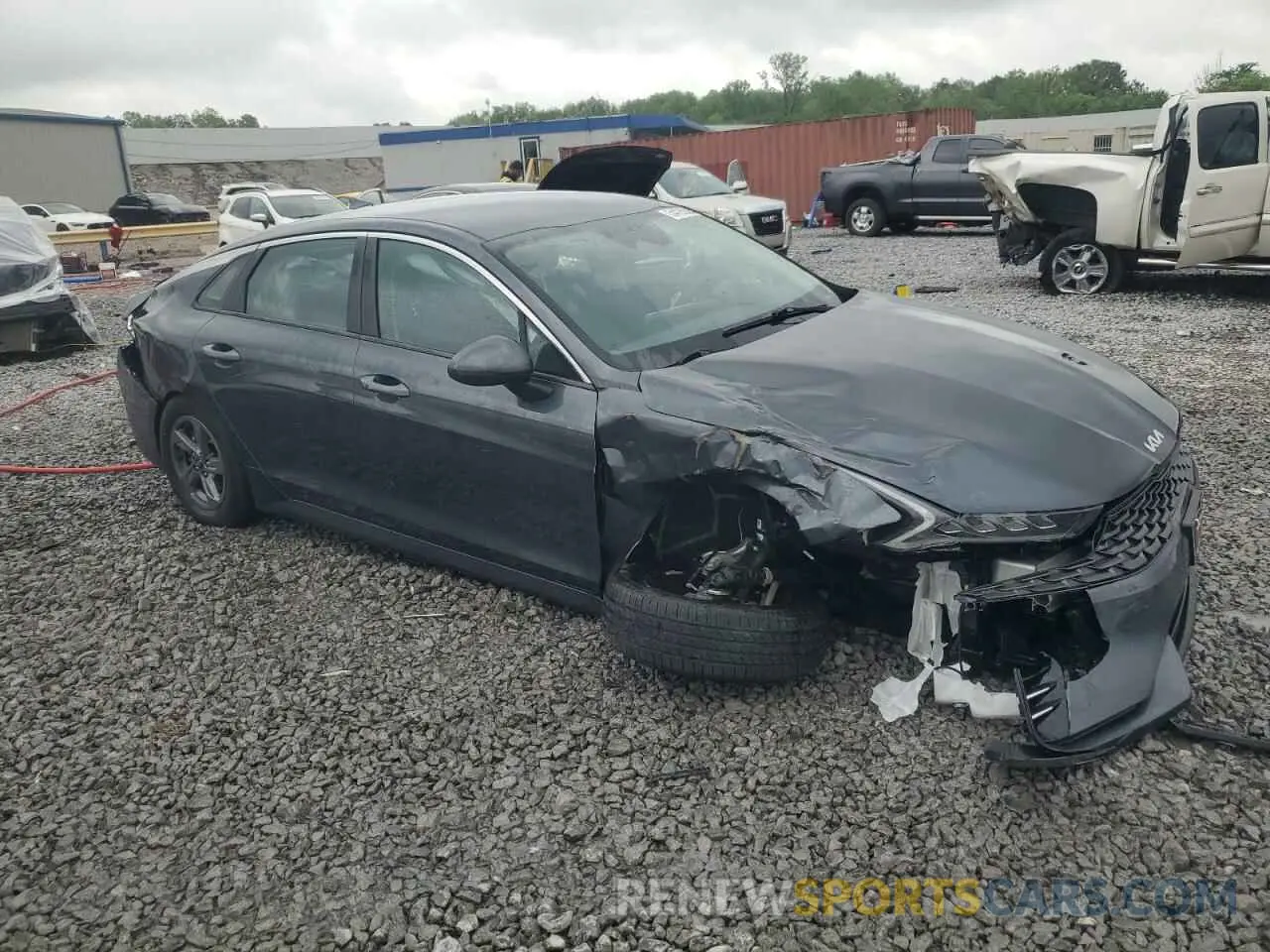 4 fotografías del automóvil dañado 5XXG14J24NG144465 KIA K5 2022