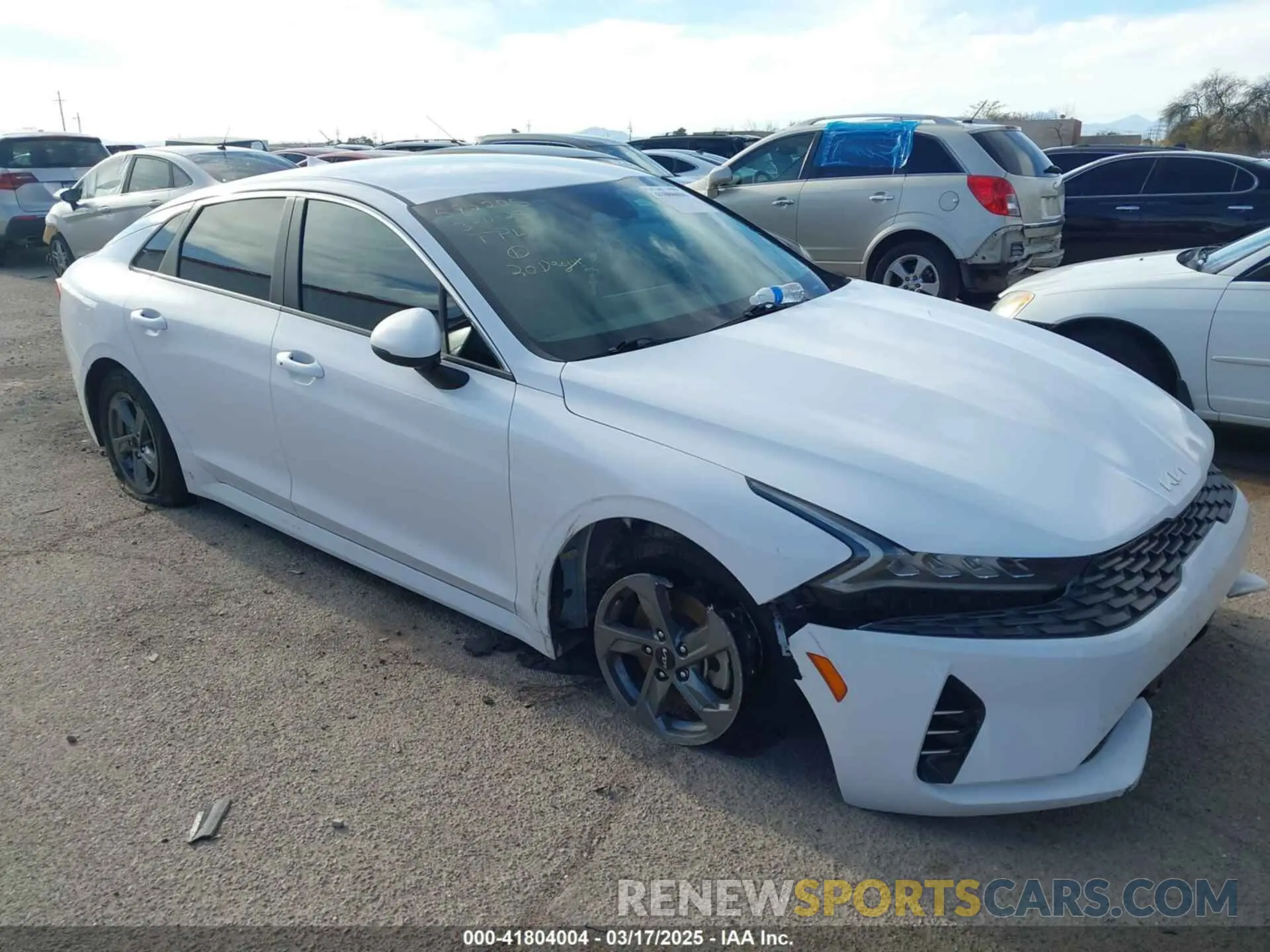 6 fotografías del automóvil dañado 5XXG14J25NG131482 KIA K5 2022