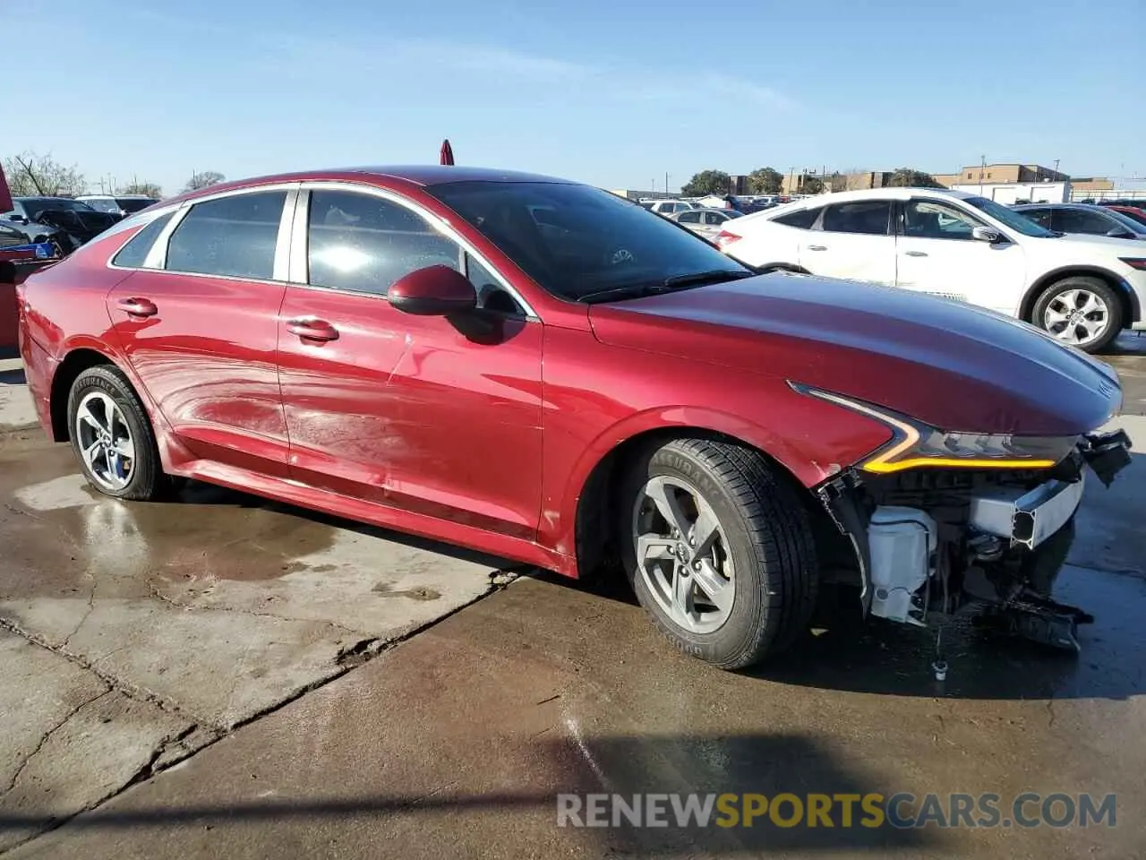 4 fotografías del automóvil dañado 5XXG14J27NG139339 KIA K5 2022