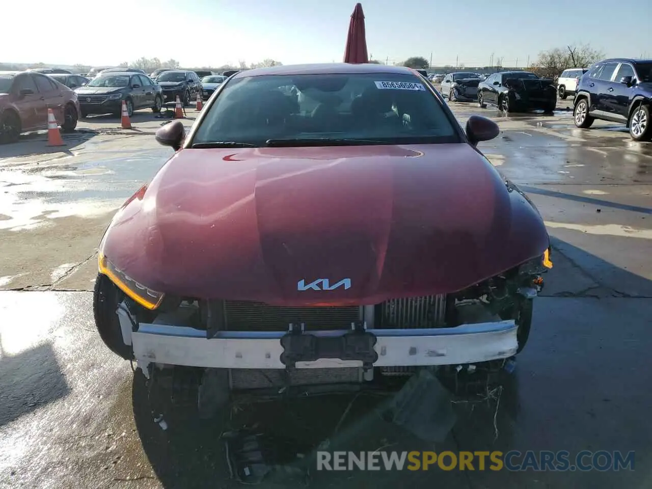 5 fotografías del automóvil dañado 5XXG14J27NG139339 KIA K5 2022