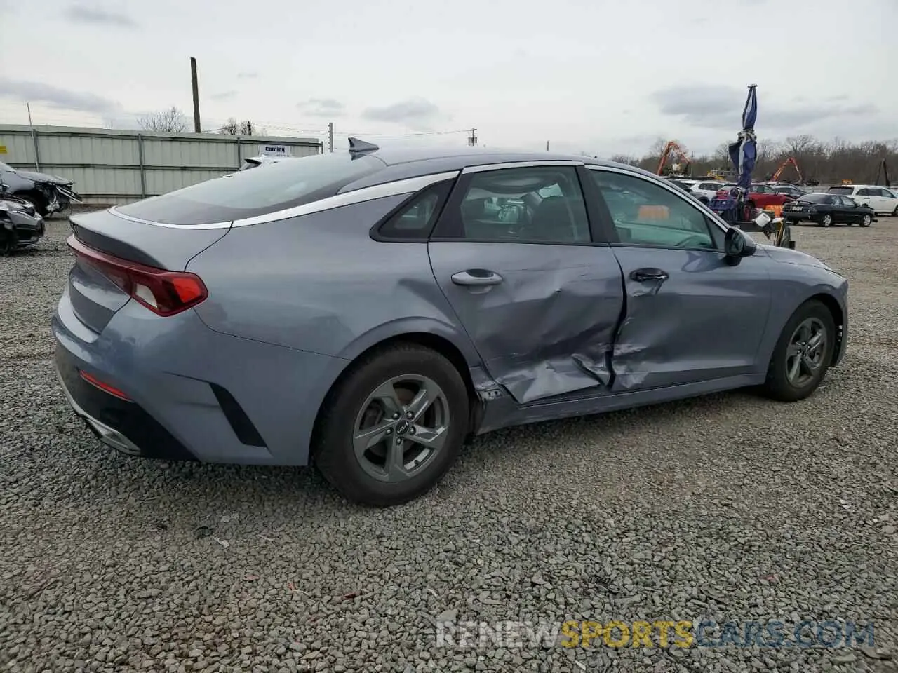 3 fotografías del automóvil dañado 5XXG14J29NG100350 KIA K5 2022