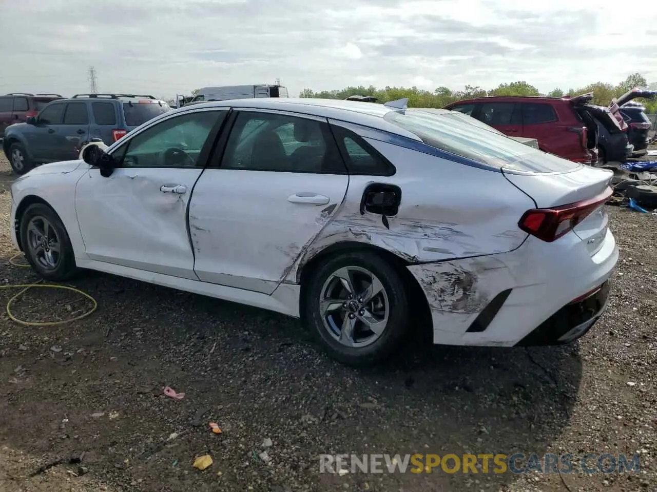 2 fotografías del automóvil dañado 5XXG14J2XNG141568 KIA K5 2022