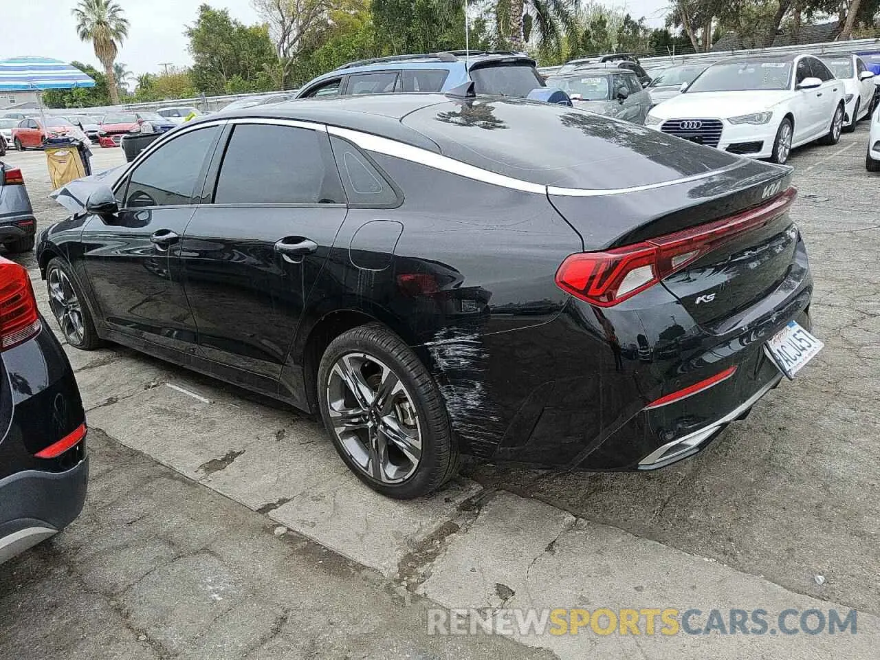 2 fotografías del automóvil dañado 5XXG34J20NG089992 KIA K5 2022