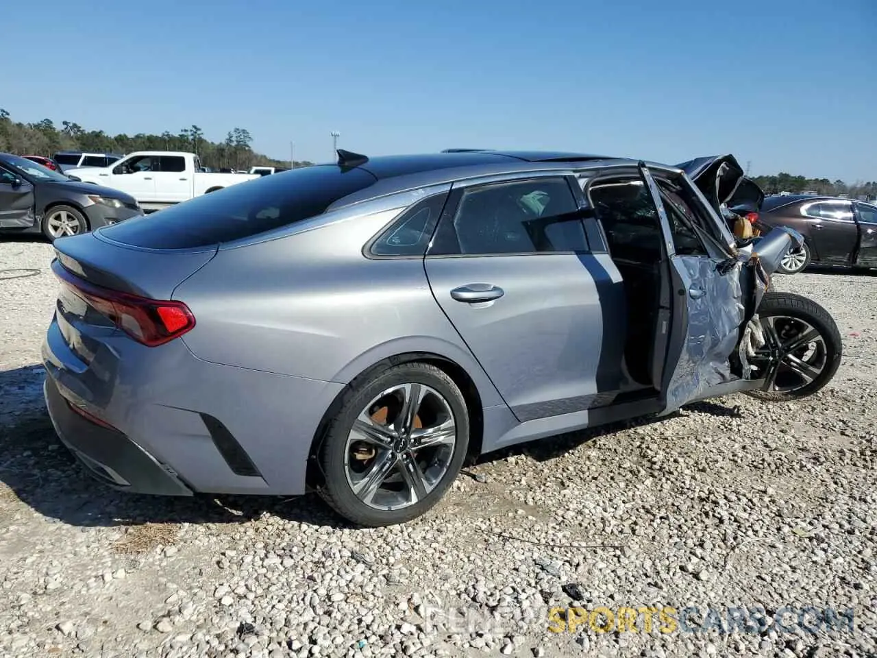 3 fotografías del automóvil dañado 5XXG34J2XNG126921 KIA K5 2022