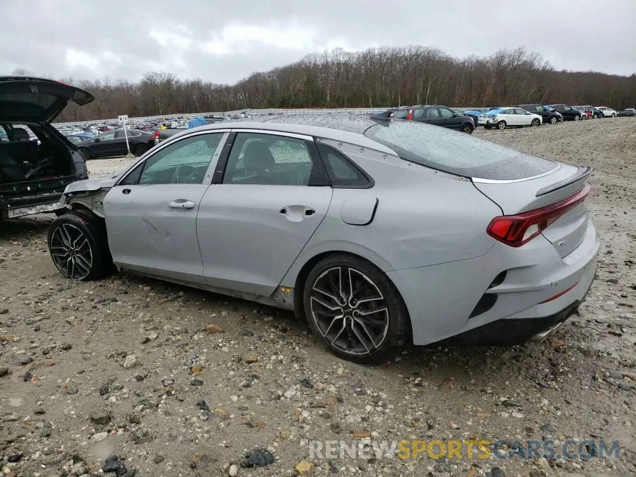 2 fotografías del automóvil dañado 5XXG44J80NG134074 KIA K5 2022