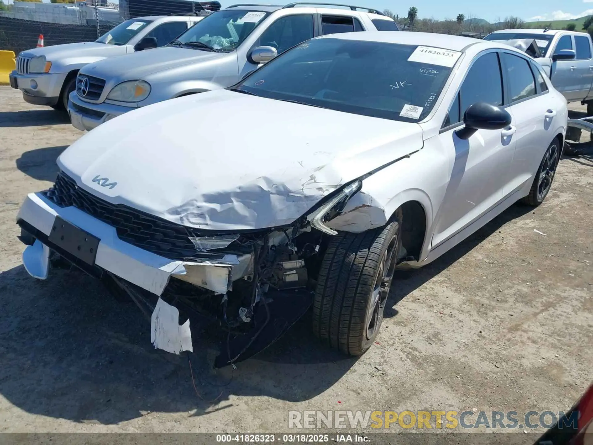 2 fotografías del automóvil dañado 5XXG64J20NG142973 KIA K5 2022