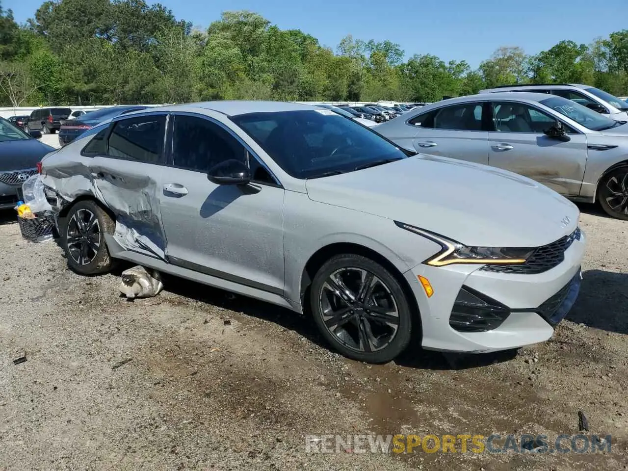 4 fotografías del automóvil dañado 5XXG64J20NG146554 KIA K5 2022