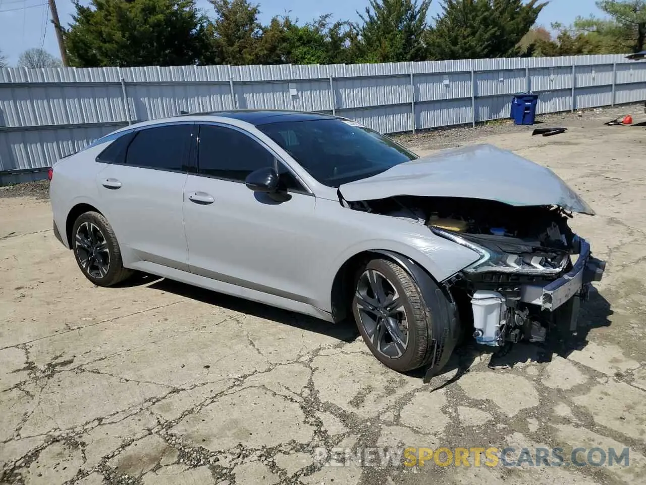 4 fotografías del automóvil dañado 5XXG64J21NG097347 KIA K5 2022