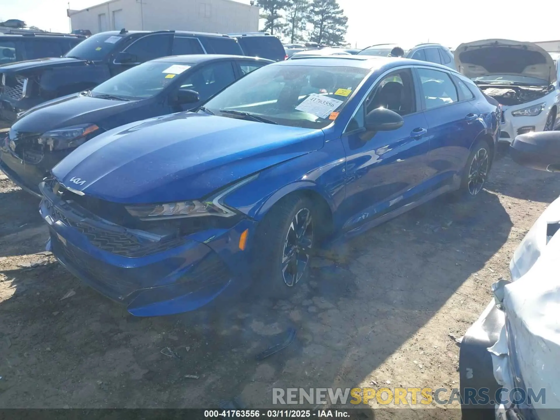 2 fotografías del automóvil dañado 5XXG64J21NG154663 KIA K5 2022