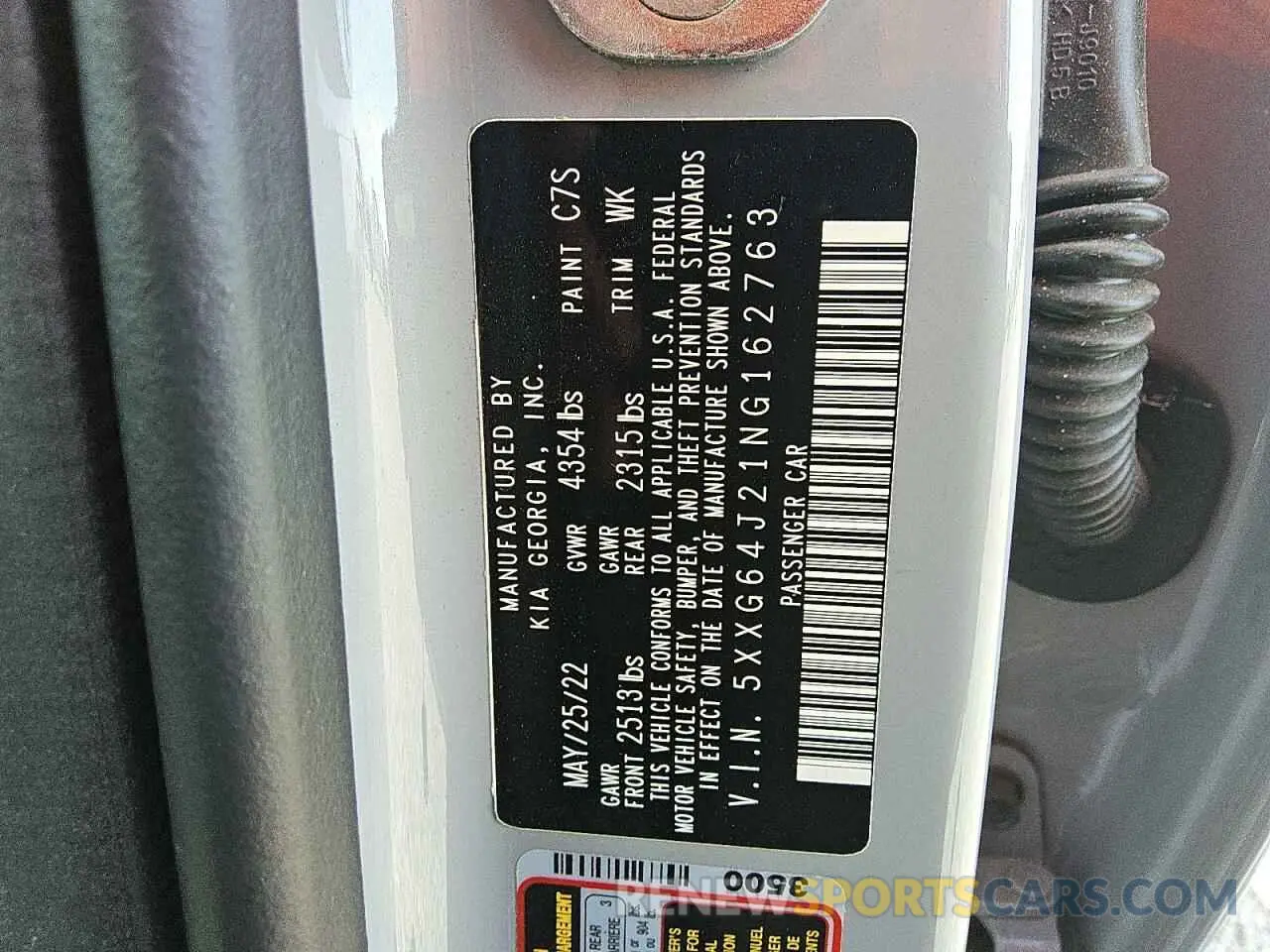 12 fotografías del automóvil dañado 5XXG64J21NG162763 KIA K5 2022
