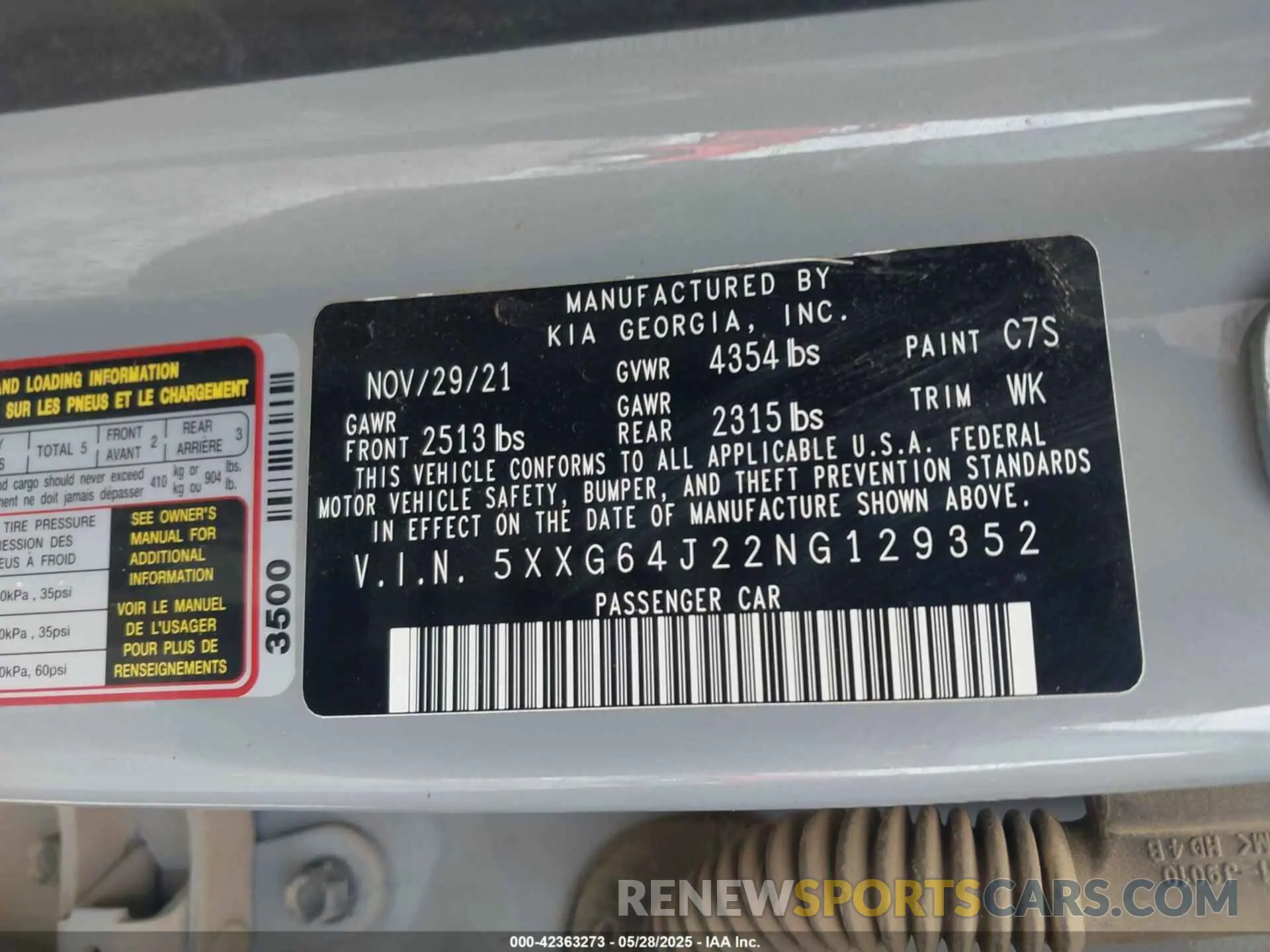 9 fotografías del automóvil dañado 5XXG64J22NG129352 KIA K5 2022