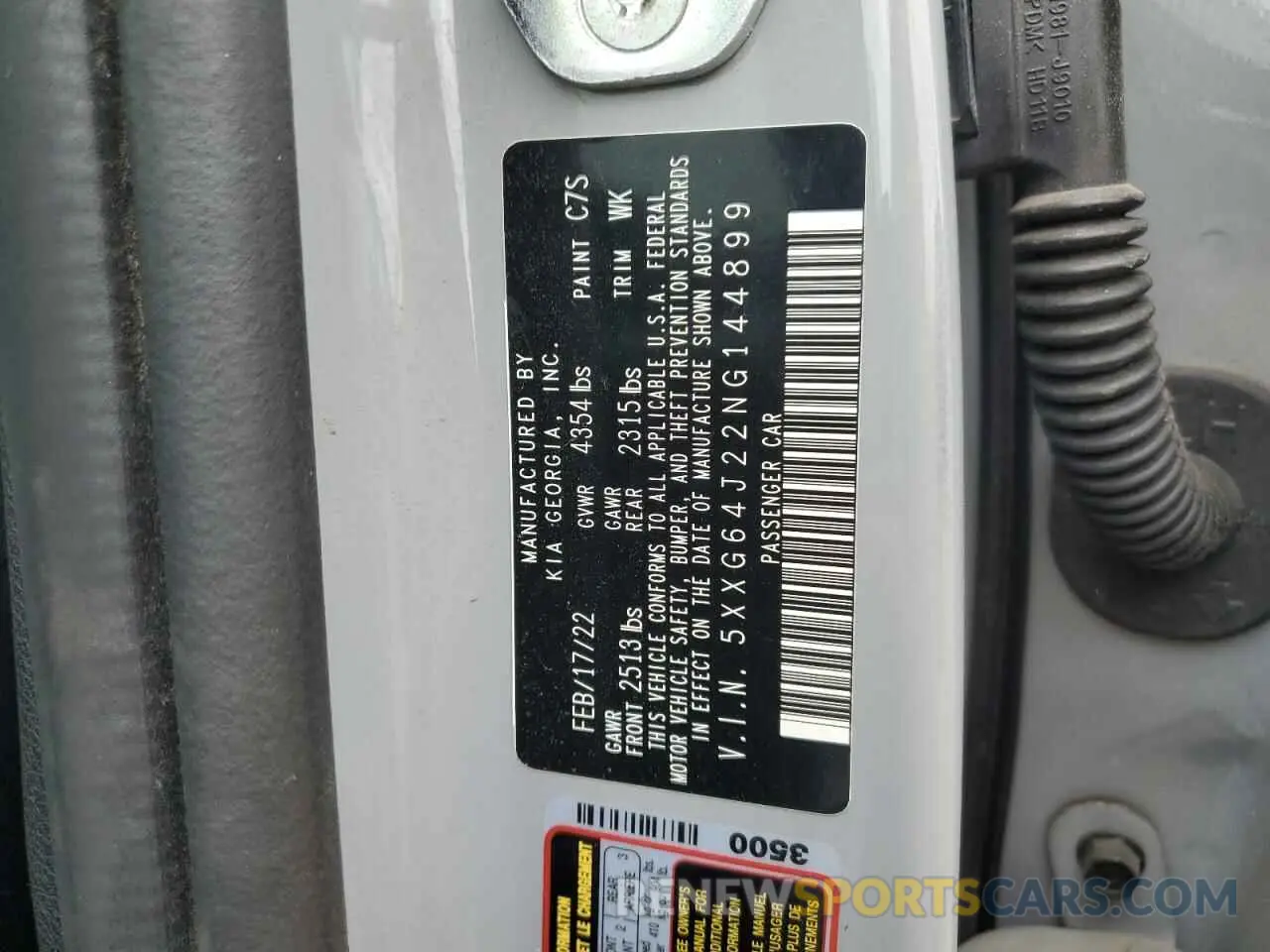12 fotografías del automóvil dañado 5XXG64J22NG144899 KIA K5 2022