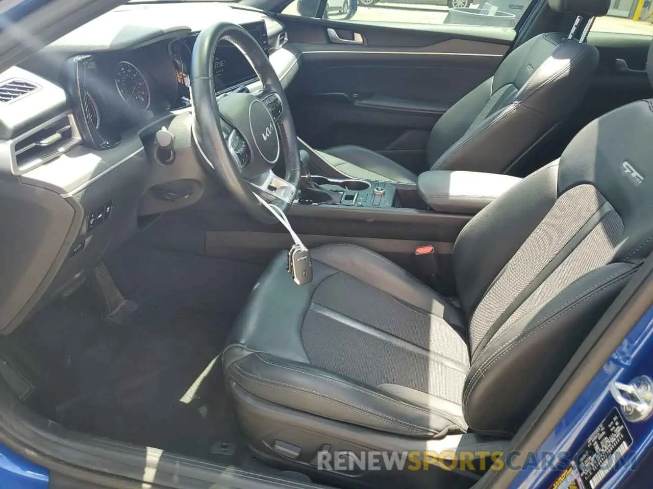 7 fotografías del automóvil dañado 5XXG64J23NG095616 KIA K5 2022