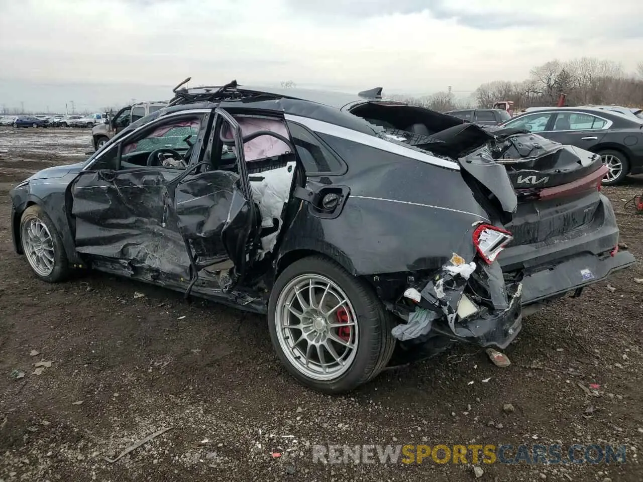 2 fotografías del automóvil dañado 5XXG64J24NG115887 KIA K5 2022