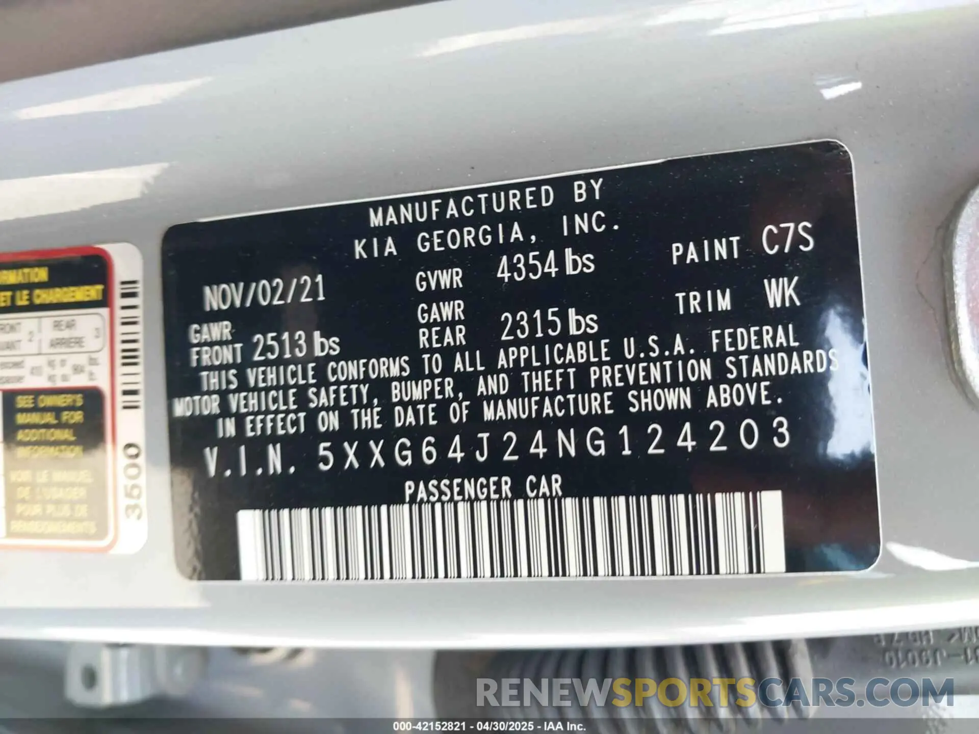 9 fotografías del automóvil dañado 5XXG64J24NG124203 KIA K5 2022