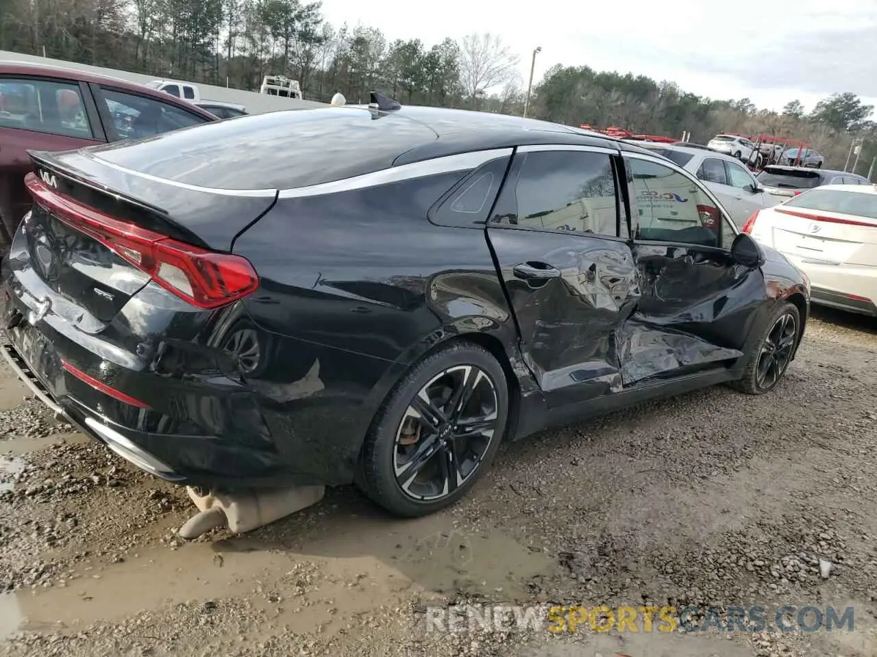 3 fotografías del automóvil dañado 5XXG64J24NG140630 KIA K5 2022