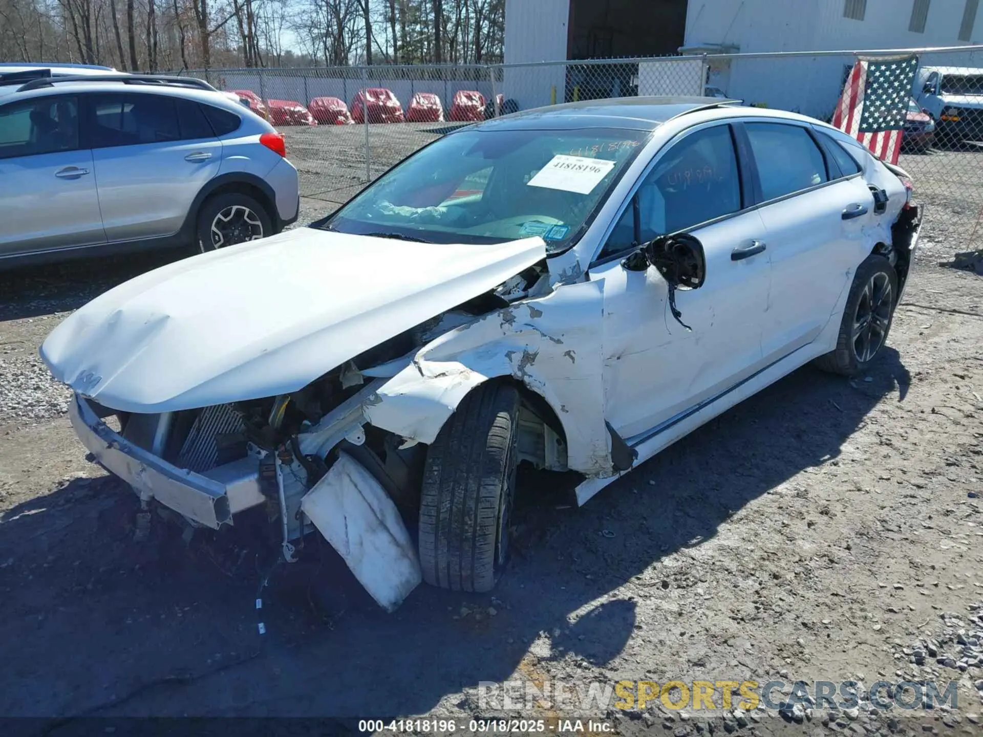 2 fotografías del automóvil dañado 5XXG64J25NG102324 KIA K5 2022