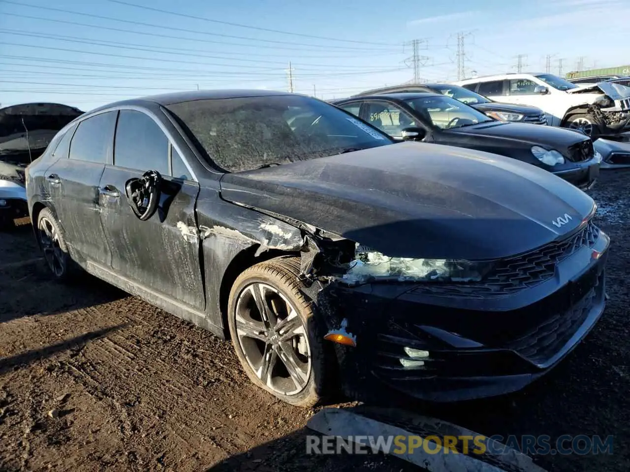 4 fotografías del automóvil dañado 5XXG64J25NG145383 KIA K5 2022