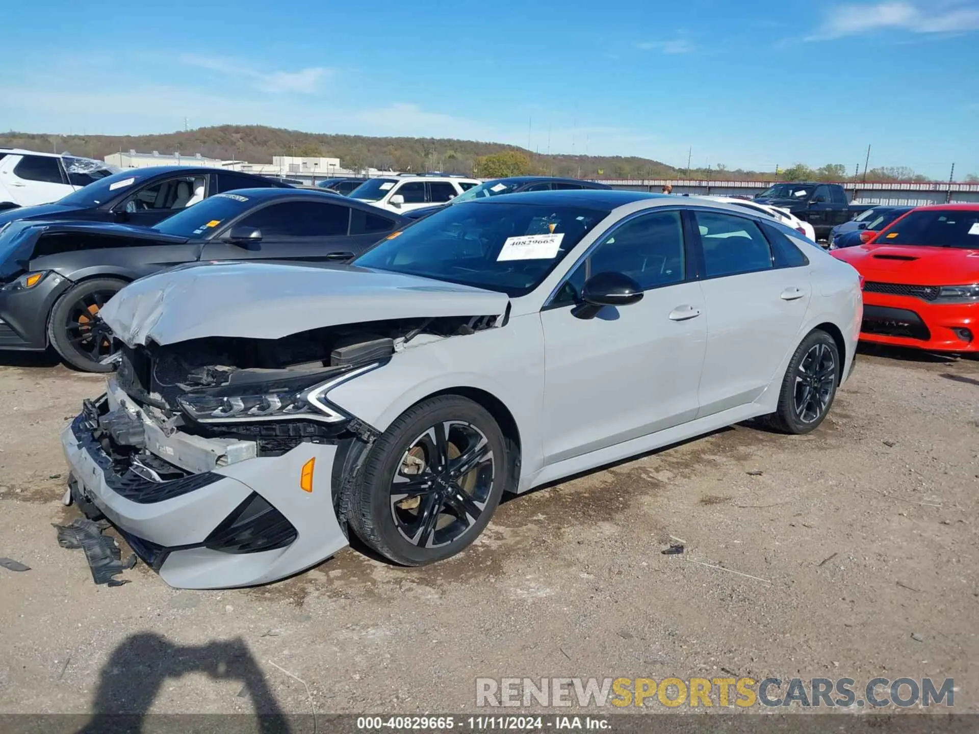 2 fotografías del automóvil dañado 5XXG64J27NG082917 KIA K5 2022