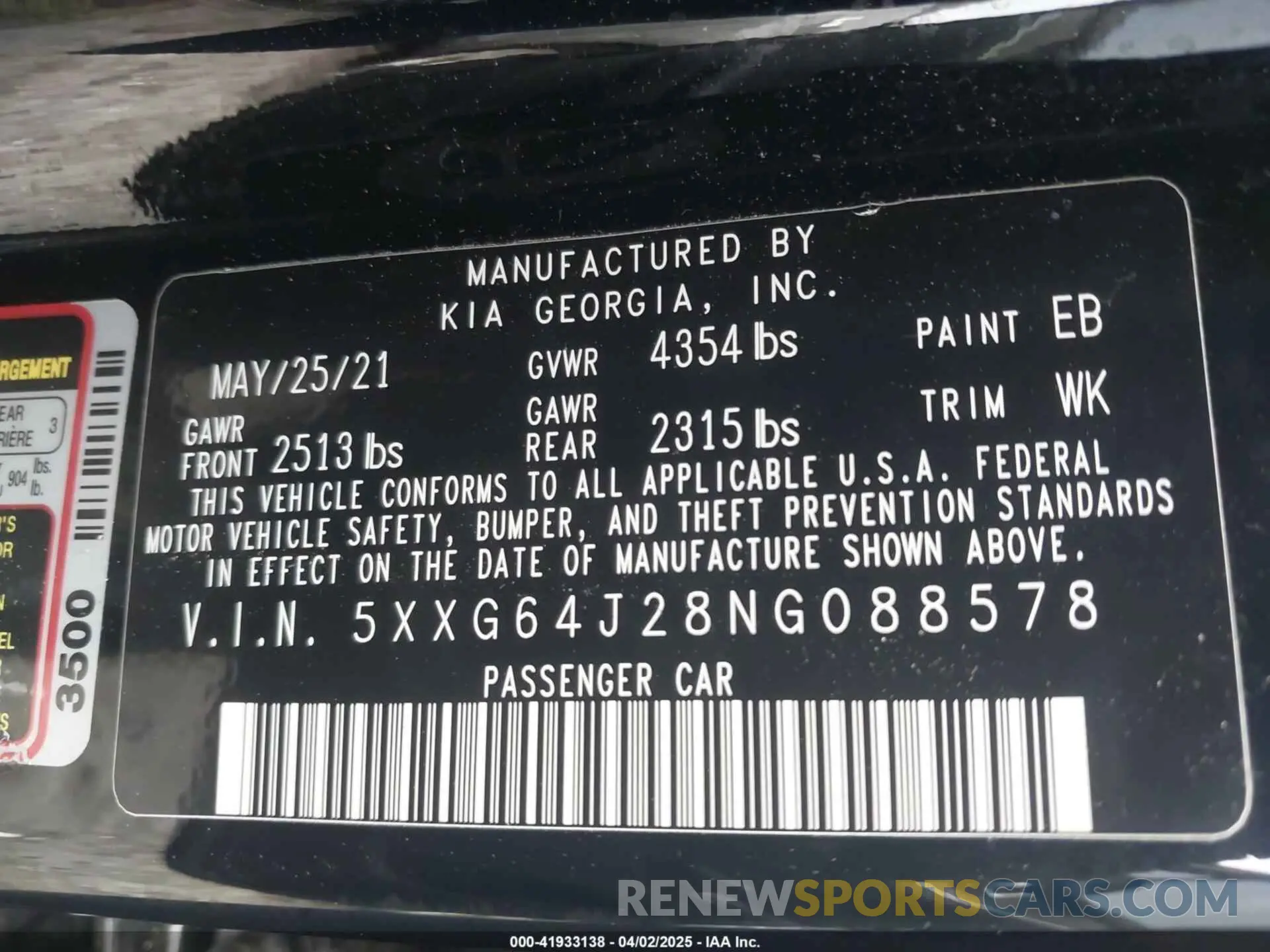 9 fotografías del automóvil dañado 5XXG64J28NG088578 KIA K5 2022