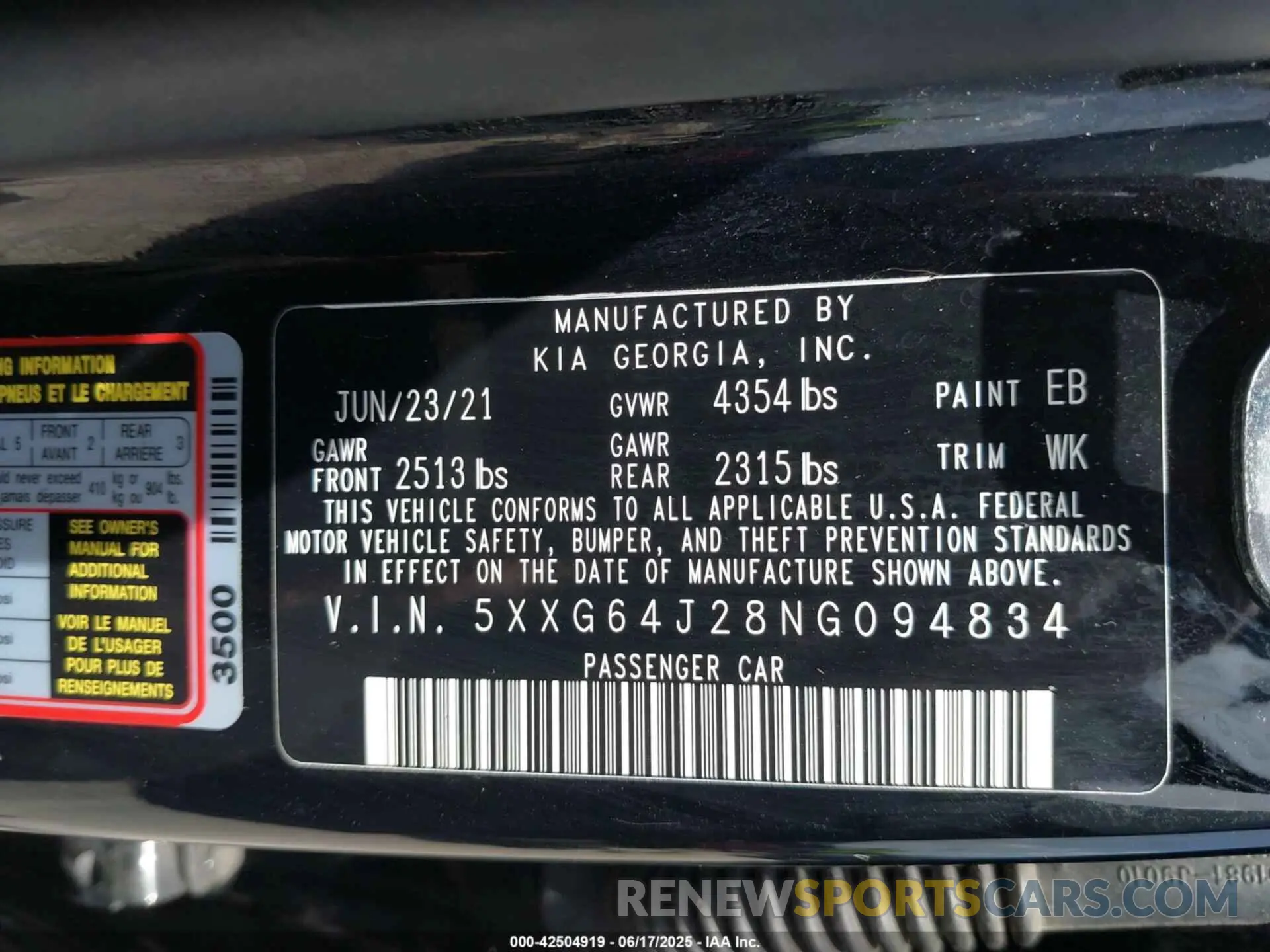 9 fotografías del automóvil dañado 5XXG64J28NG094834 KIA K5 2022