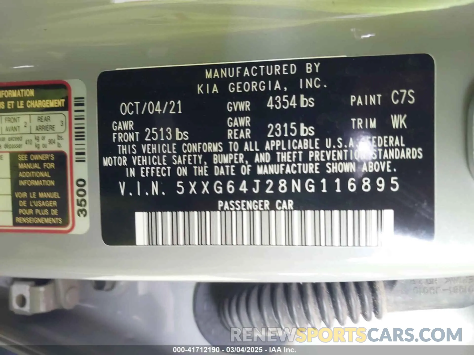 9 fotografías del automóvil dañado 5XXG64J28NG116895 KIA K5 2022