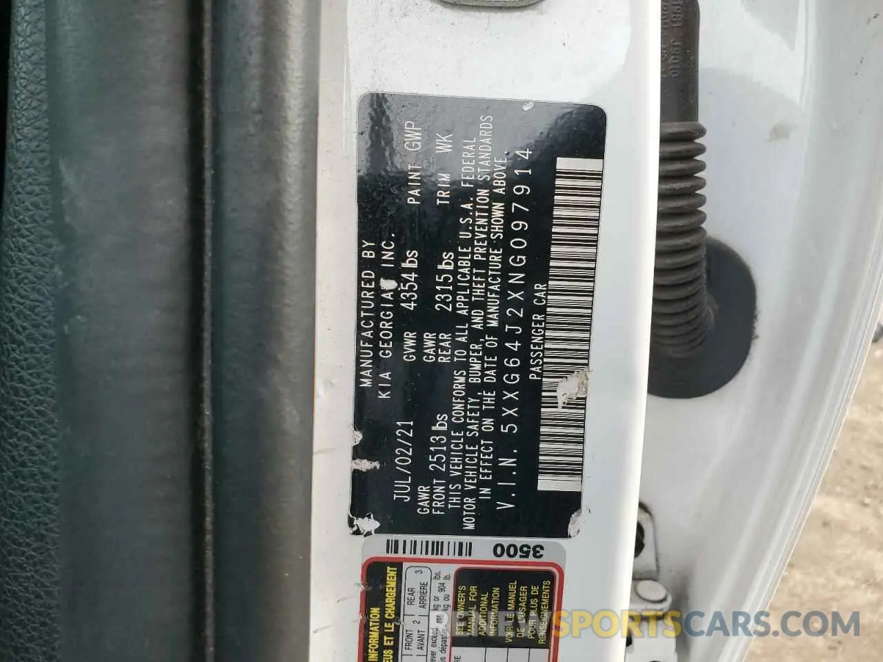 14 fotografías del automóvil dañado 5XXG64J2XNG097914 KIA K5 2022