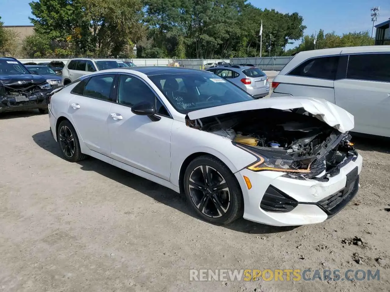 4 fotografías del automóvil dañado 5XXG64J2XNG121807 KIA K5 2022