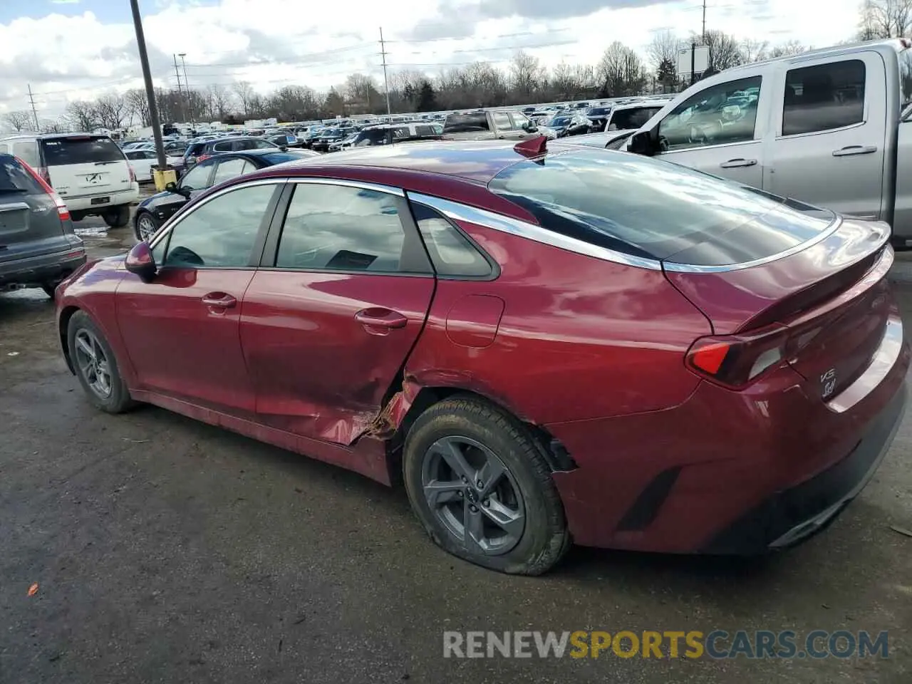 2 fotografías del automóvil dañado 5XXG14J21PG167611 KIA K5 2023