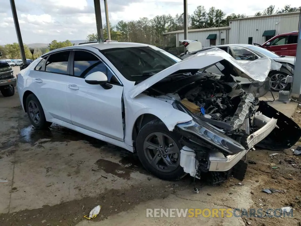 4 fotografías del automóvil dañado 5XXG14J25PG194620 KIA K5 2023