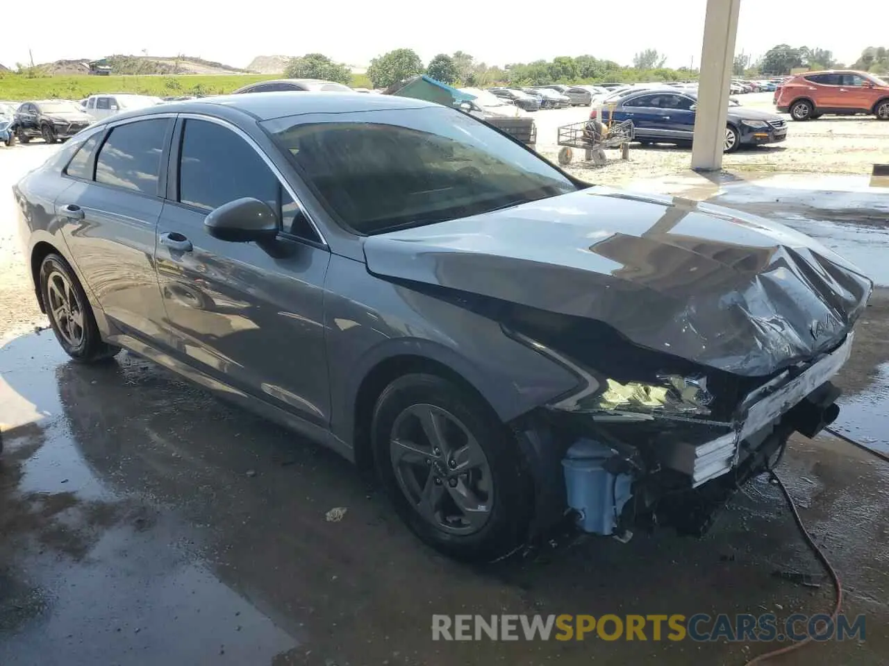 4 fotografías del automóvil dañado 5XXG14J25PG204224 KIA K5 2023