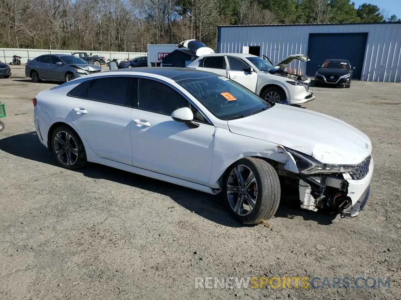 4 fotografías del automóvil dañado 5XXG34J22PG208533 KIA K5 2023