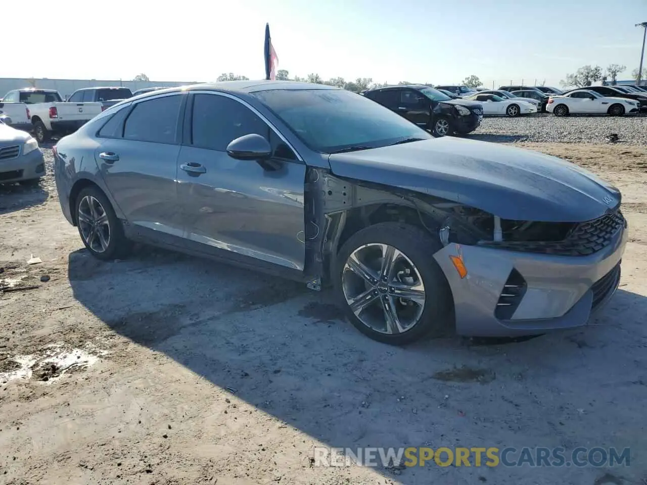 4 fotografías del automóvil dañado 5XXG34J26PG174404 KIA K5 2023