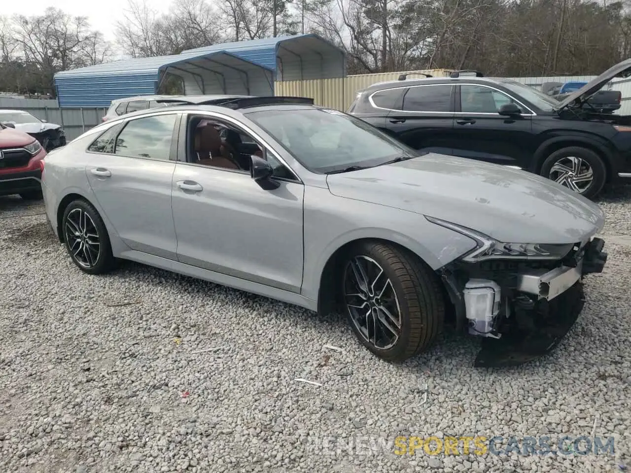 4 fotografías del automóvil dañado 5XXG44J81PG171203 KIA K5 2023
