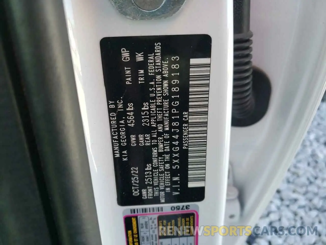13 fotografías del automóvil dañado 5XXG44J81PG189183 KIA K5 2023