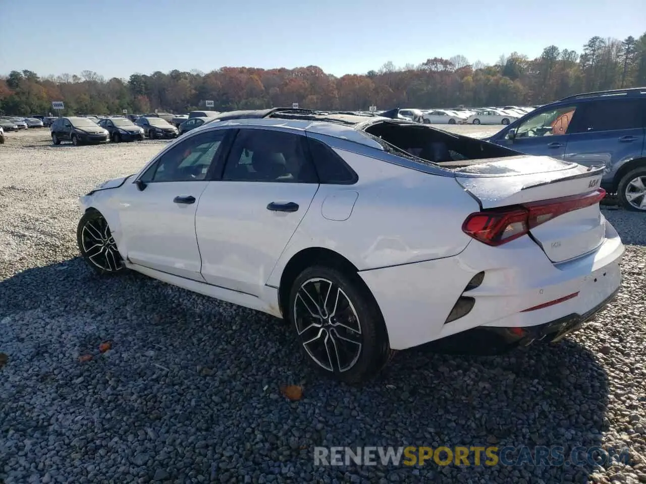 2 fotografías del automóvil dañado 5XXG44J81PG189183 KIA K5 2023