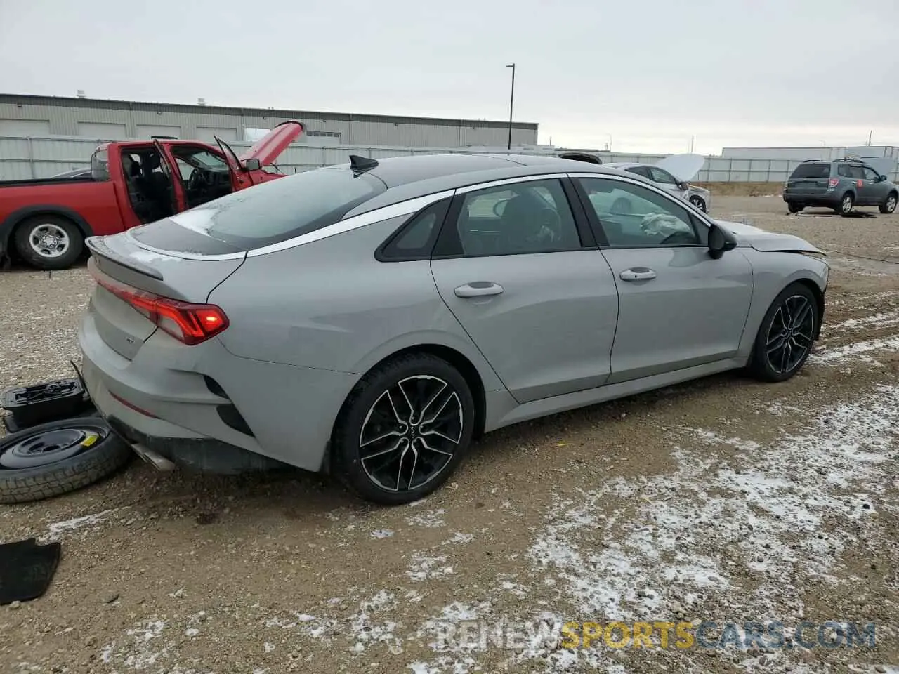 3 fotografías del automóvil dañado 5XXG44J88PG223782 KIA K5 2023