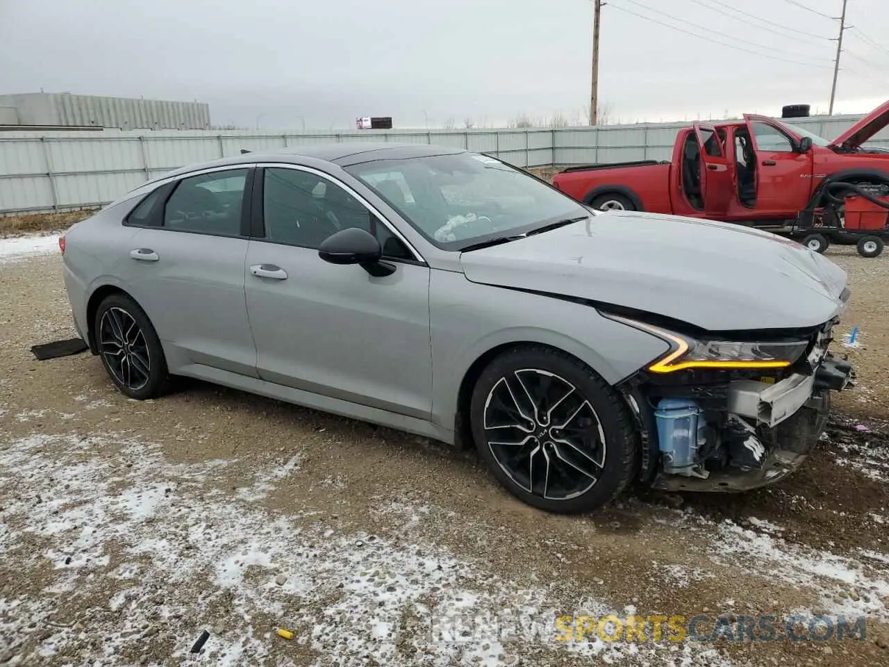 4 fotografías del automóvil dañado 5XXG44J88PG223782 KIA K5 2023