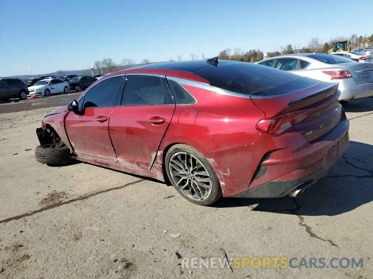 2 fotografías del automóvil dañado 5XXG44J8XPG172978 KIA K5 2023