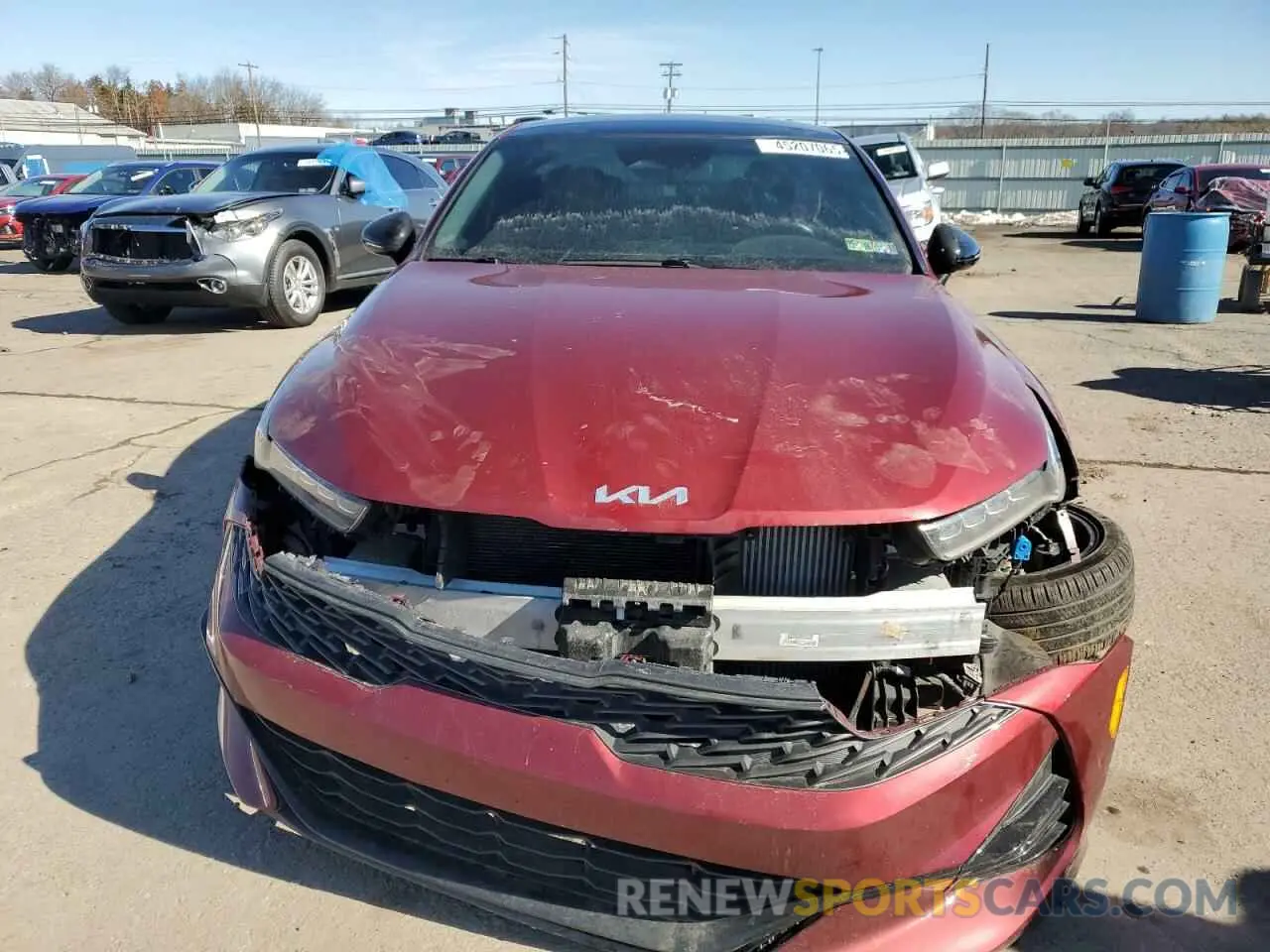 5 fotografías del automóvil dañado 5XXG44J8XPG172978 KIA K5 2023