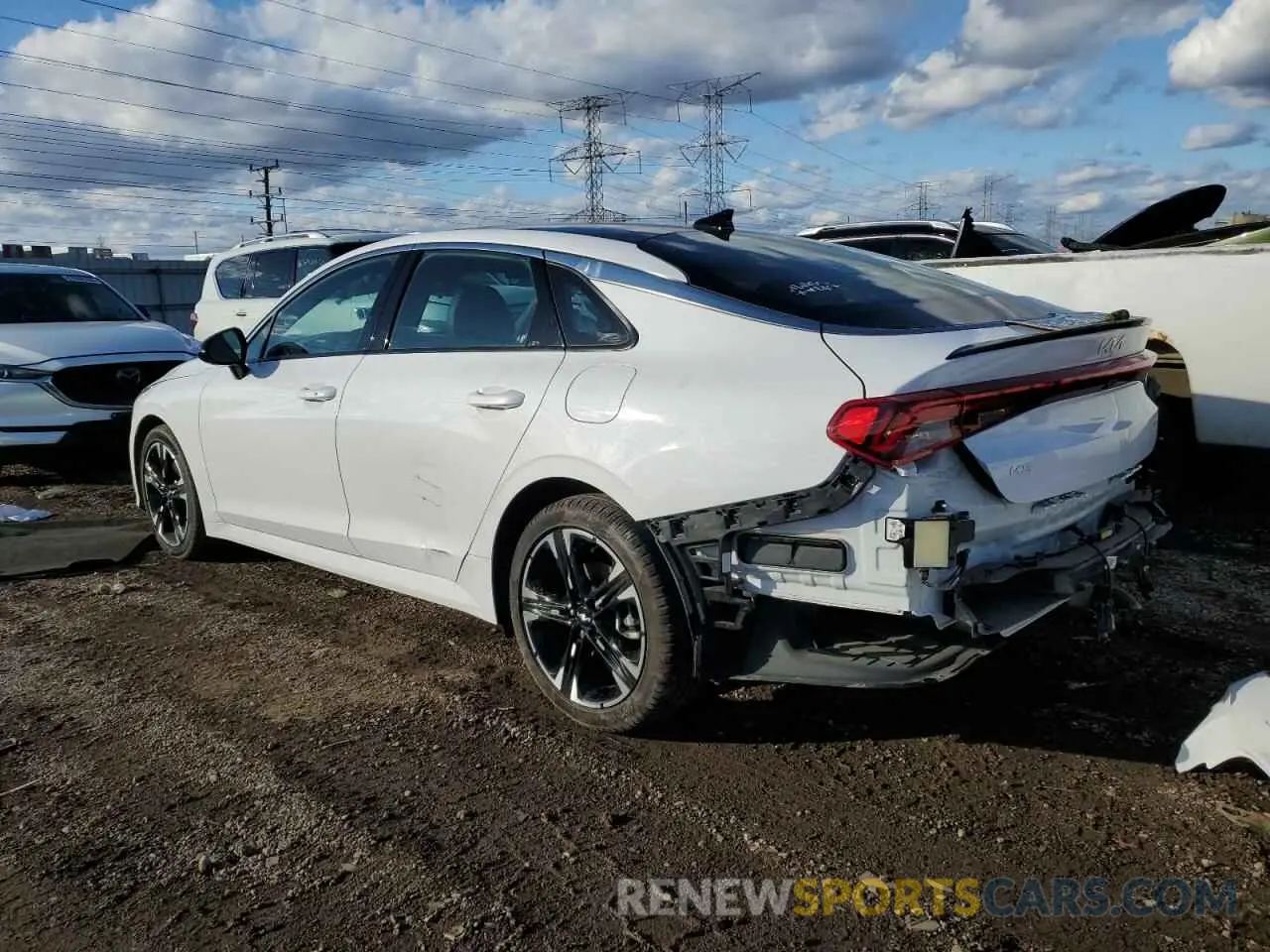 2 fotografías del automóvil dañado 5XXG64J22PG224027 KIA K5 2023