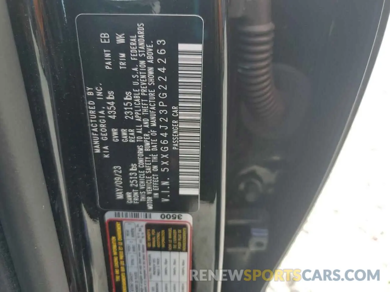 12 fotografías del automóvil dañado 5XXG64J23PG224263 KIA K5 2023