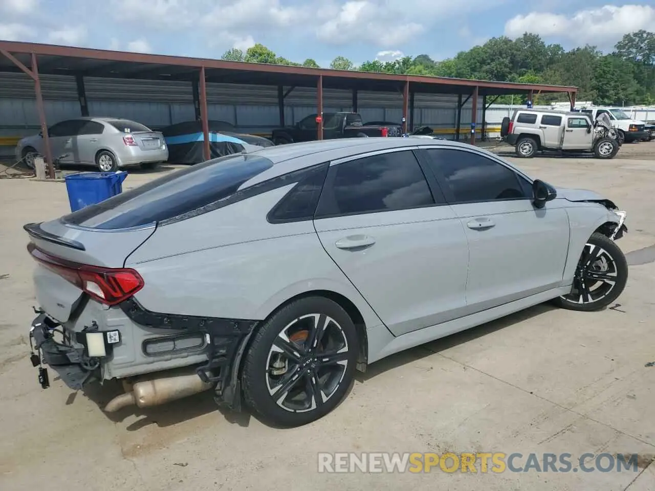 3 fotografías del automóvil dañado 5XXG64J24PG192262 KIA K5 2023