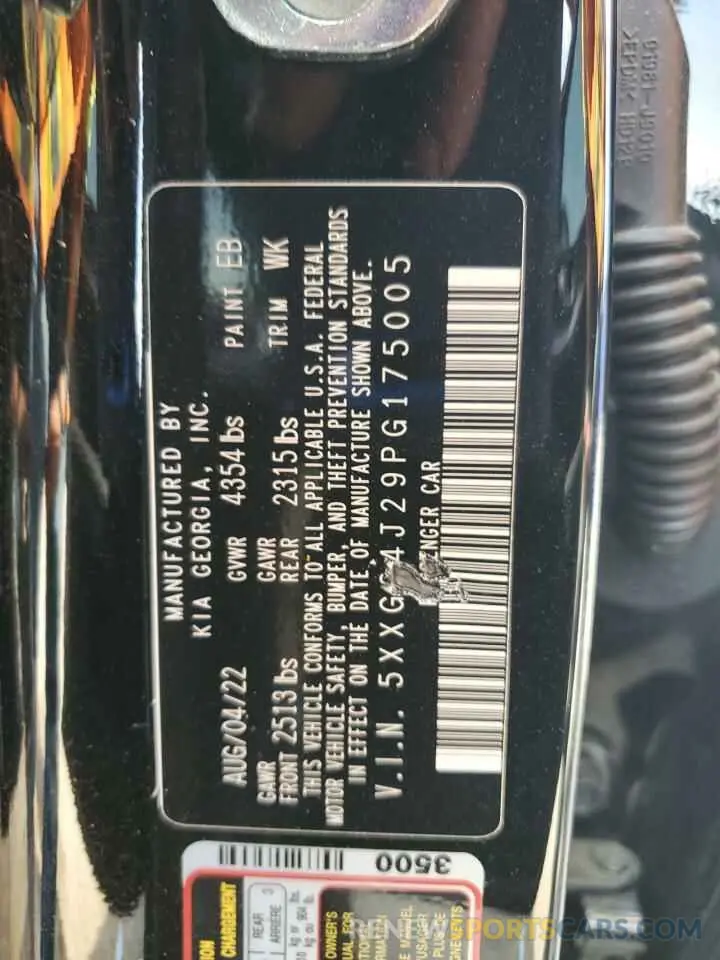 13 fotografías del automóvil dañado 5XXG64J29PG175005 KIA K5 2023